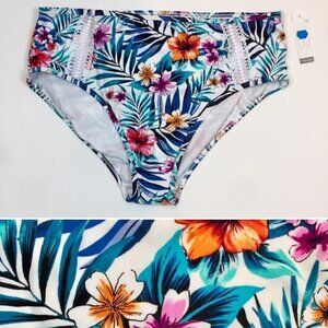 Tone and Tru Floral Swim Bottom Size 1X
